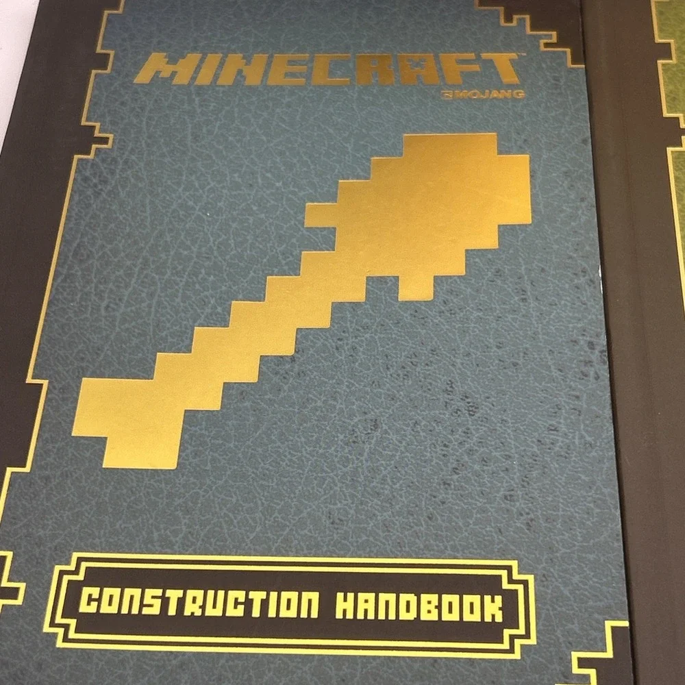 Mojang Minecraft Set/Lot Of 3 Paperback Books: Construction, Redstone, Essential